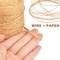 656 Feet Floral Bind Wire Rustic Vine Wrapping Wire, Paper Covered Waterproof Craft Wrap Twine for Flower Bouquets Stem Wrap Florist